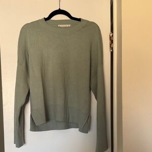 Abercrombie & Fitch Sage Green Crew Neck Sweater